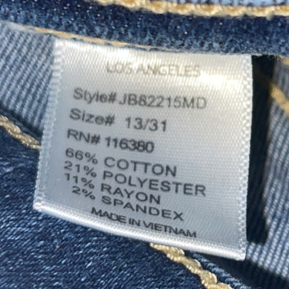 Judy Blue Los Angeles Skinny Fit 13/31 Distressed Jeans - Picture 4 of 6